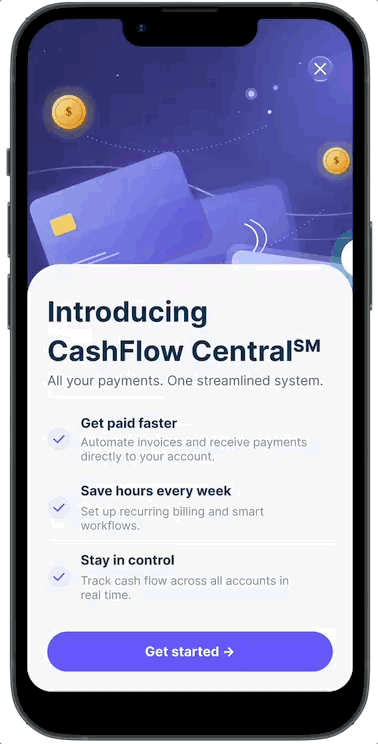 Animated walkthrough of the CFC education-first landing page