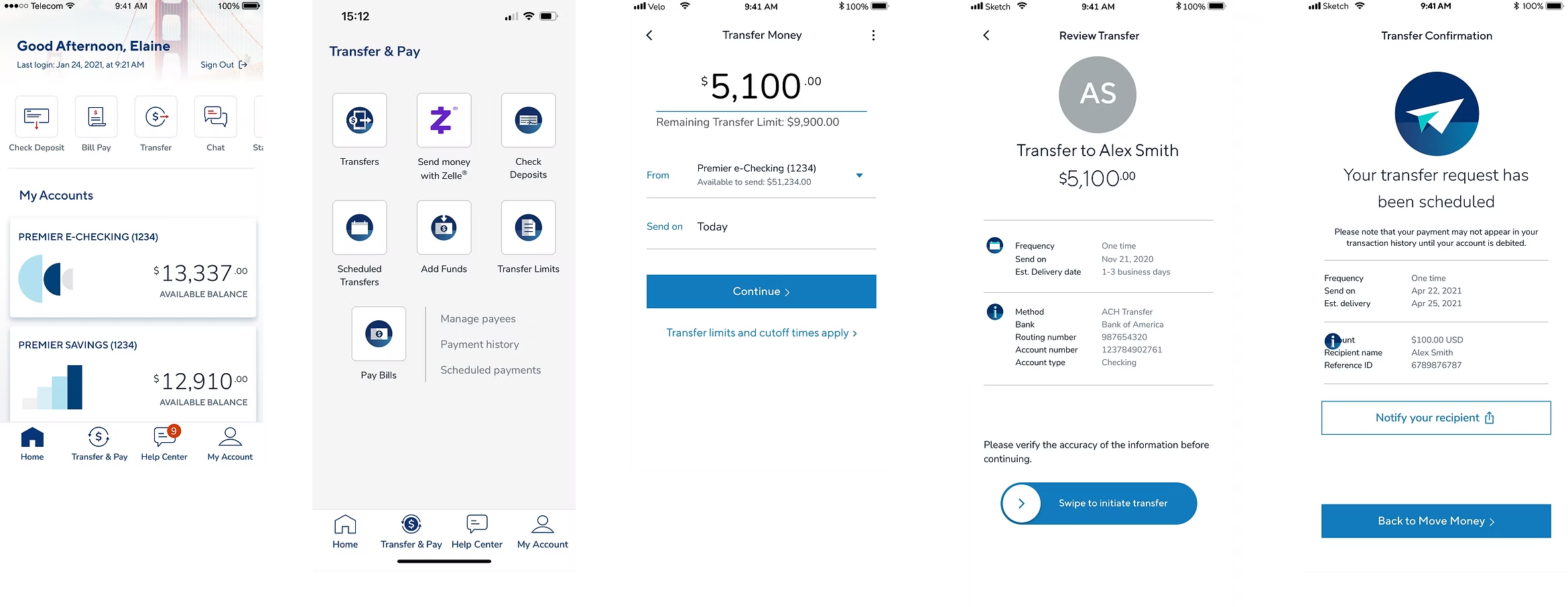 Wire transfer after redesign